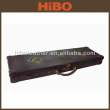 Venta caliente Vintage Genuine Leather Gun Case